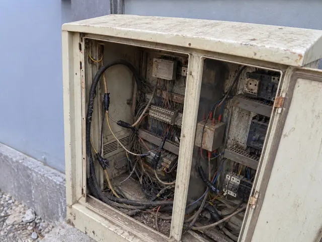 Caixa elétrica antiga antes da troca de disjuntores